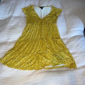 Yellow floral sundress